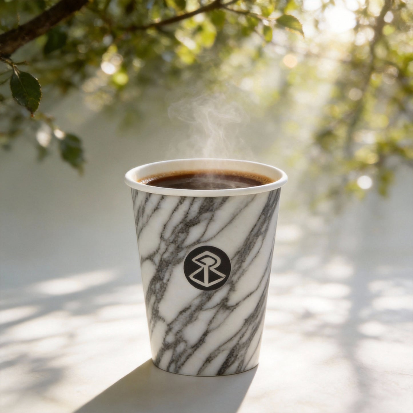 Wholesale 12oz Single Wall Paper Coffee Cups Custom Eco-friendly Soy Ink Printing Disposable for Takeaway Milk Tea & Coffee