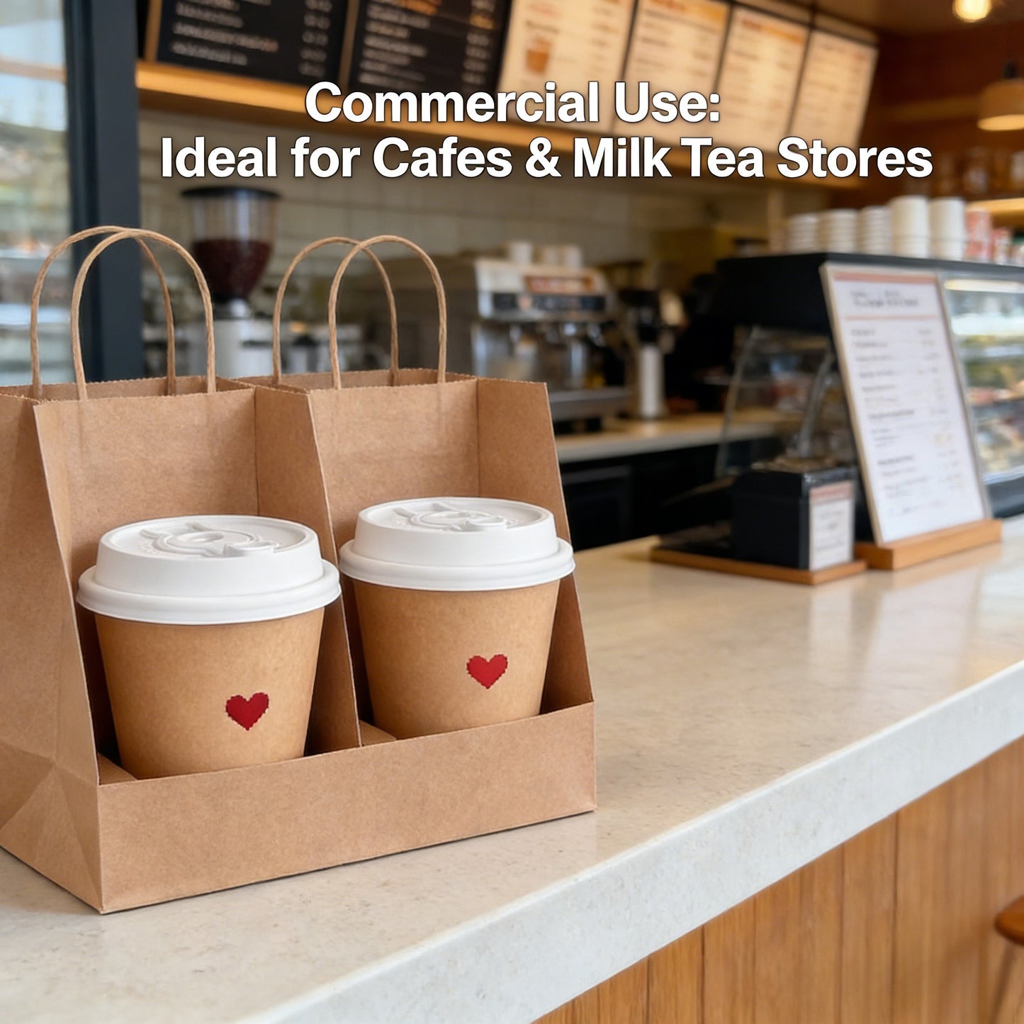 12oz Kraft Paper Cups Wholesale Hot Sale Disposable Coffee Cups for Cafes Milk Tea Shops Commercial Takeaway