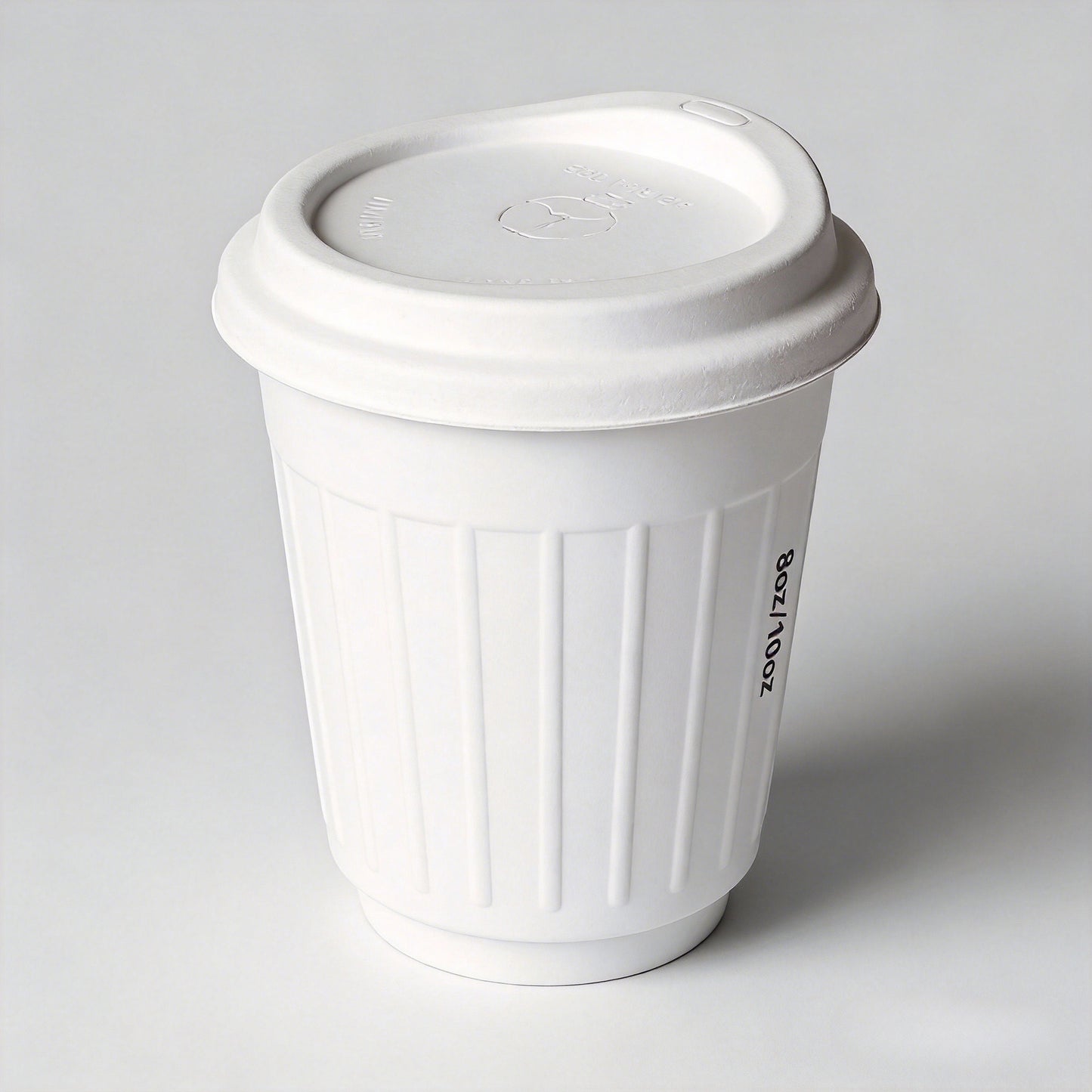 8oz/10oz Fully Biodegradable Sugarcane Paper Cups Wholesale 90-Day Compostable with Lid for Coffee Hot Drink Takeaway