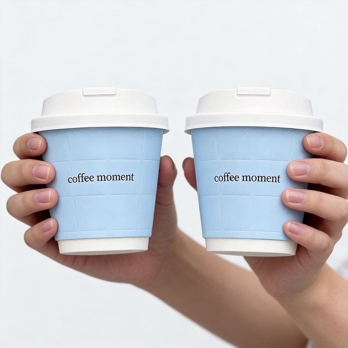 Custom Printed Embossed Paper Cup Wholesale Coated Thickened Insulated for Coffee Hot Drinks Commercial Takeaway