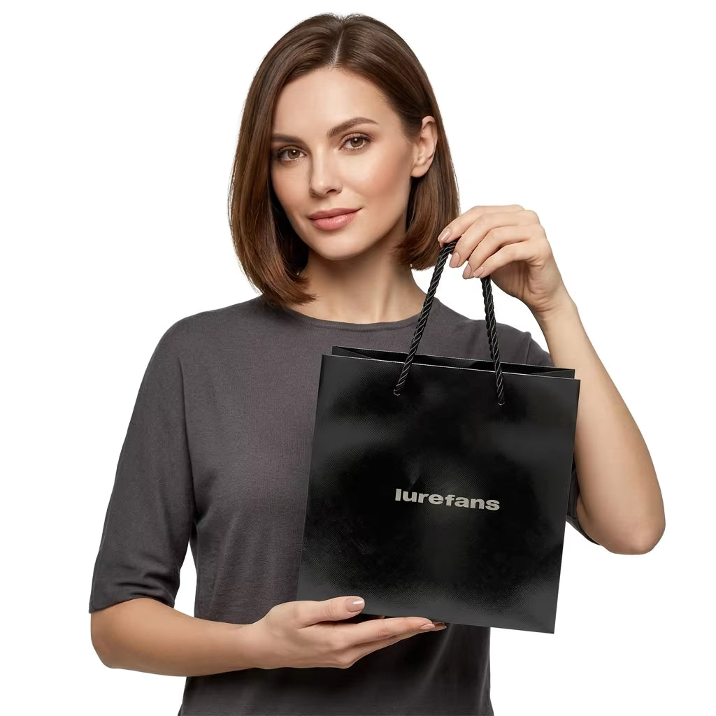 Custom Black Cardboard Gift Bags with Ribbon Handles and Logo, 250gsm Paper Shopping Bags for Gift Shop
