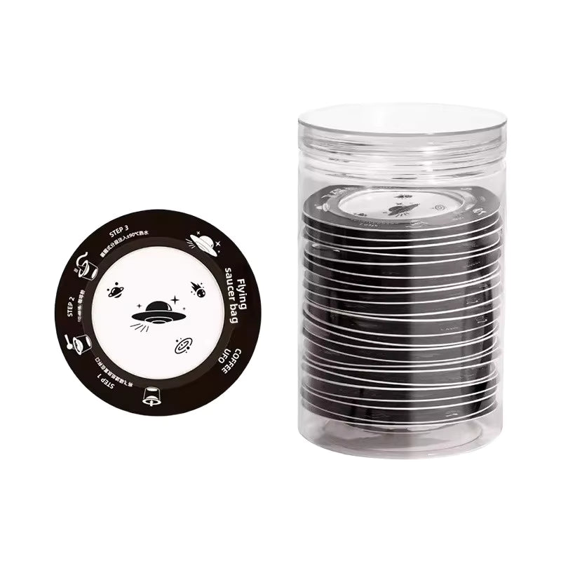 UFO Drip Coffee Filter, Disposable Paper, 50 Pieces, for Pour Over & Travel, Food Grade