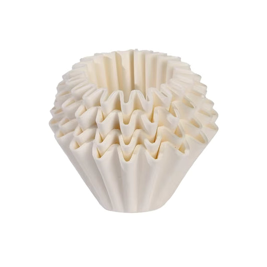 Flat Bottom Coffee Filters Size 2, Bleached White, for 4-6 Cup Coffee Makers, 100 Count, Commercial Grade