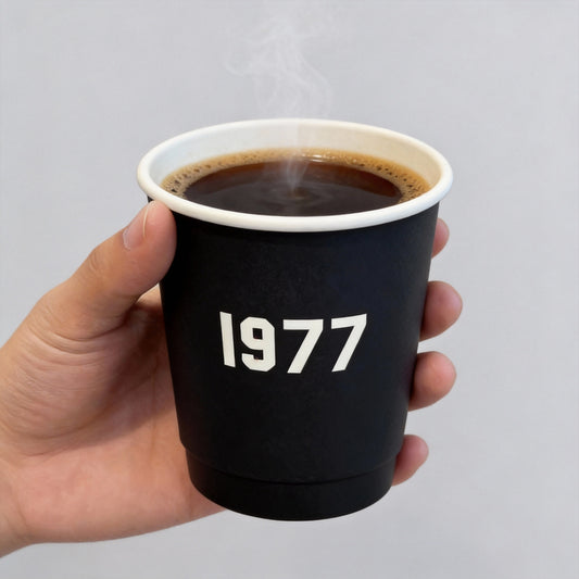 Wholesale Double-layer Hollow Thickened Coffee Cups Disposable Anti-scald Coated Paper Pure Black for Hot Drinks
