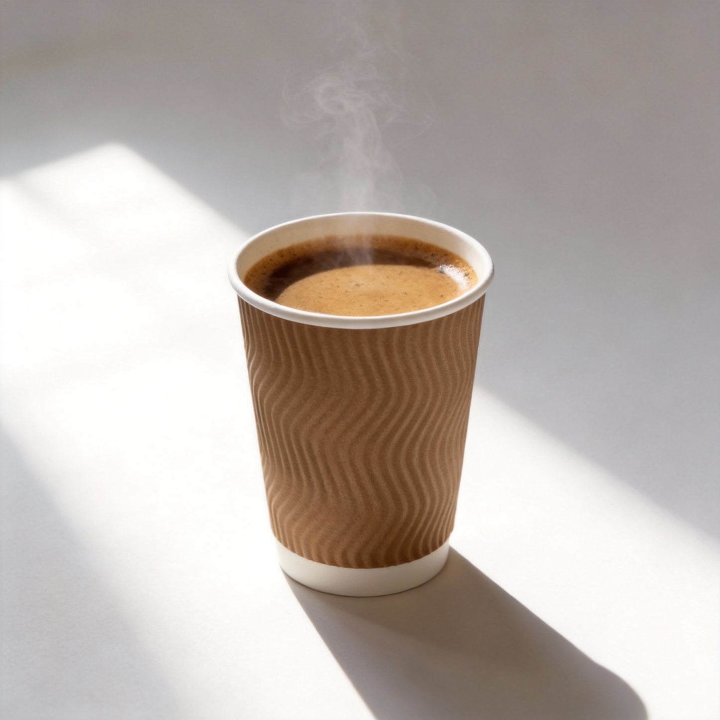 Hot-selling Wholesale Corrugated Coffee Cups Disposable Ripple Wall Thickened Food Grade Heat Insulation for Hot Drinks