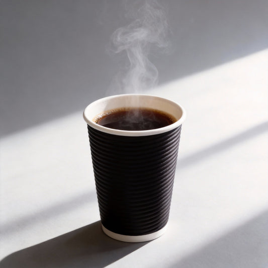 Wholesale Corrugated Coffee Cups Double Wall Thickened Disposable with Lids Anti-scalding for Commercial Hot Drinks & Milk Tea