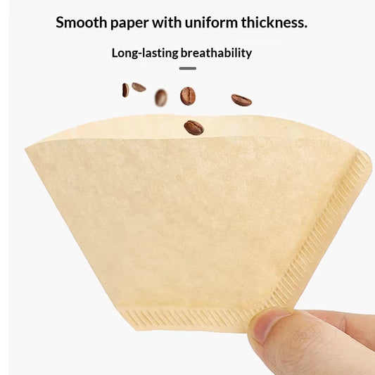 Custom Printed Basket Sector Coffee Filters, with Your Logo, for Coffee Shop Branding, 100 Count, OEM