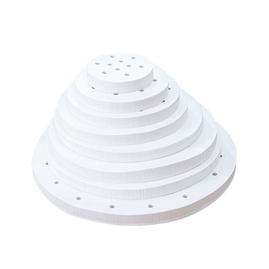 Steamer Paper Sheets, 14cm Round, Perforated & Food Grade, for Bamboo Steamer & Dim Sum, 400 Sheets/Pack