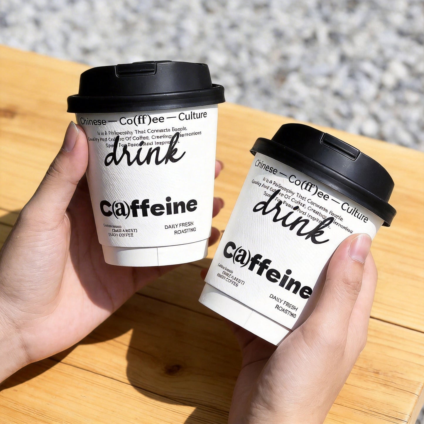 Food Grade Embossed Paper Cups Wholesale Custom Logo Coated Disposable Cup for Coffee Tea Hot Cold Beverages Commercial Takeaway