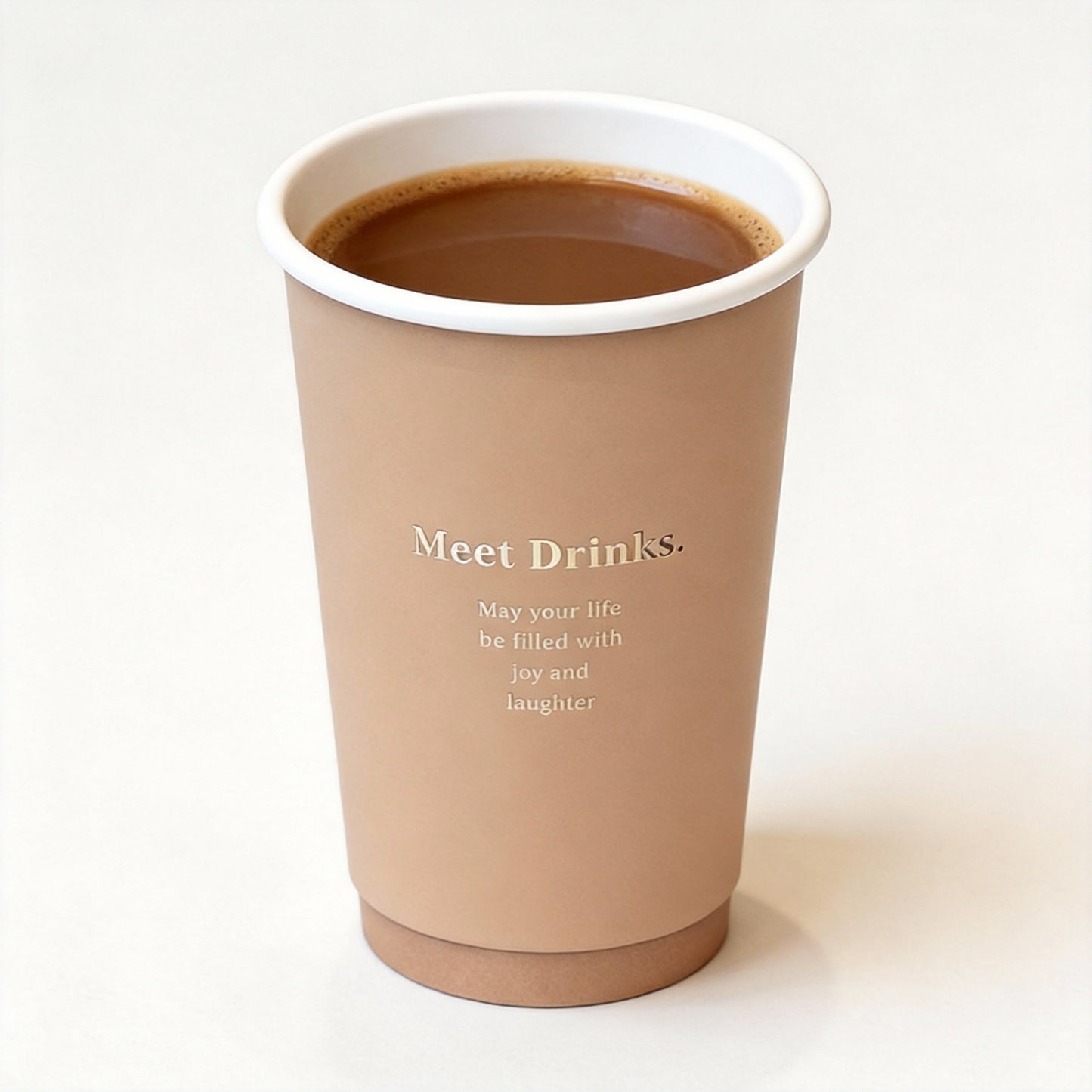 12oz Hot-Selling Snowy Color Coated Paper Cups Wholesale with Sealing Lids for Commercial Takeaway Coffee & Milk Tea