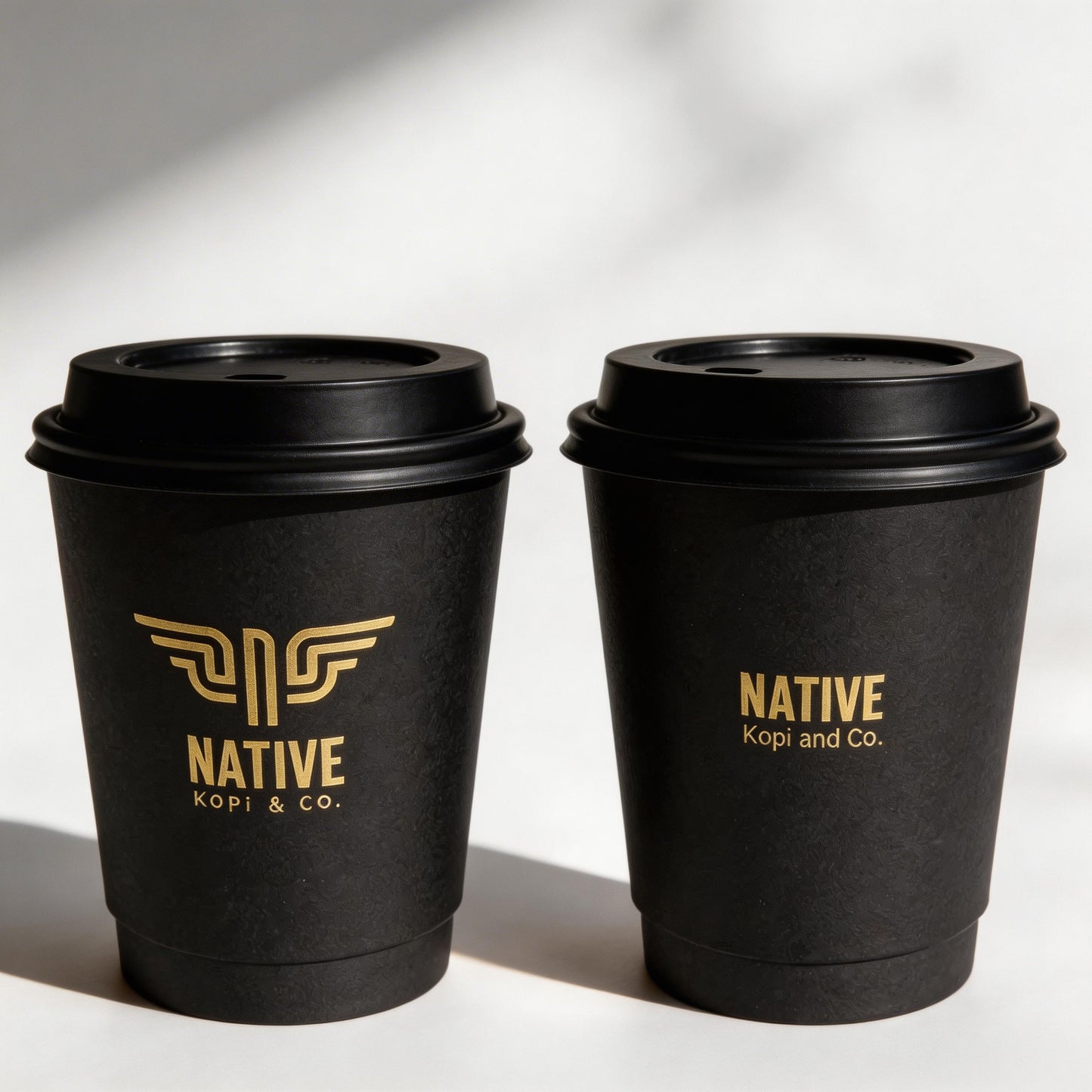 Wholesale Double Coated Coffee Cups Disposable Thickened Anti-scalding Heat Insulation for Hot Drinks Coffee Milk Tea