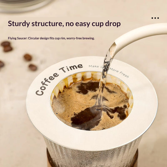 Bulk UFO Coffee Filter Paper, 500 Pcs, Disposable Drip Bag, for Coffee Shop & Restaurant, OEM