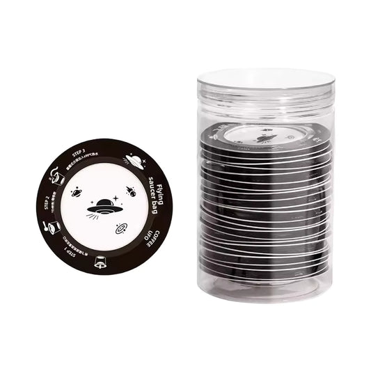 UFO Drip Coffee Filter, Disposable Paper, 50 Pieces, for Pour Over & Travel, Food Grade